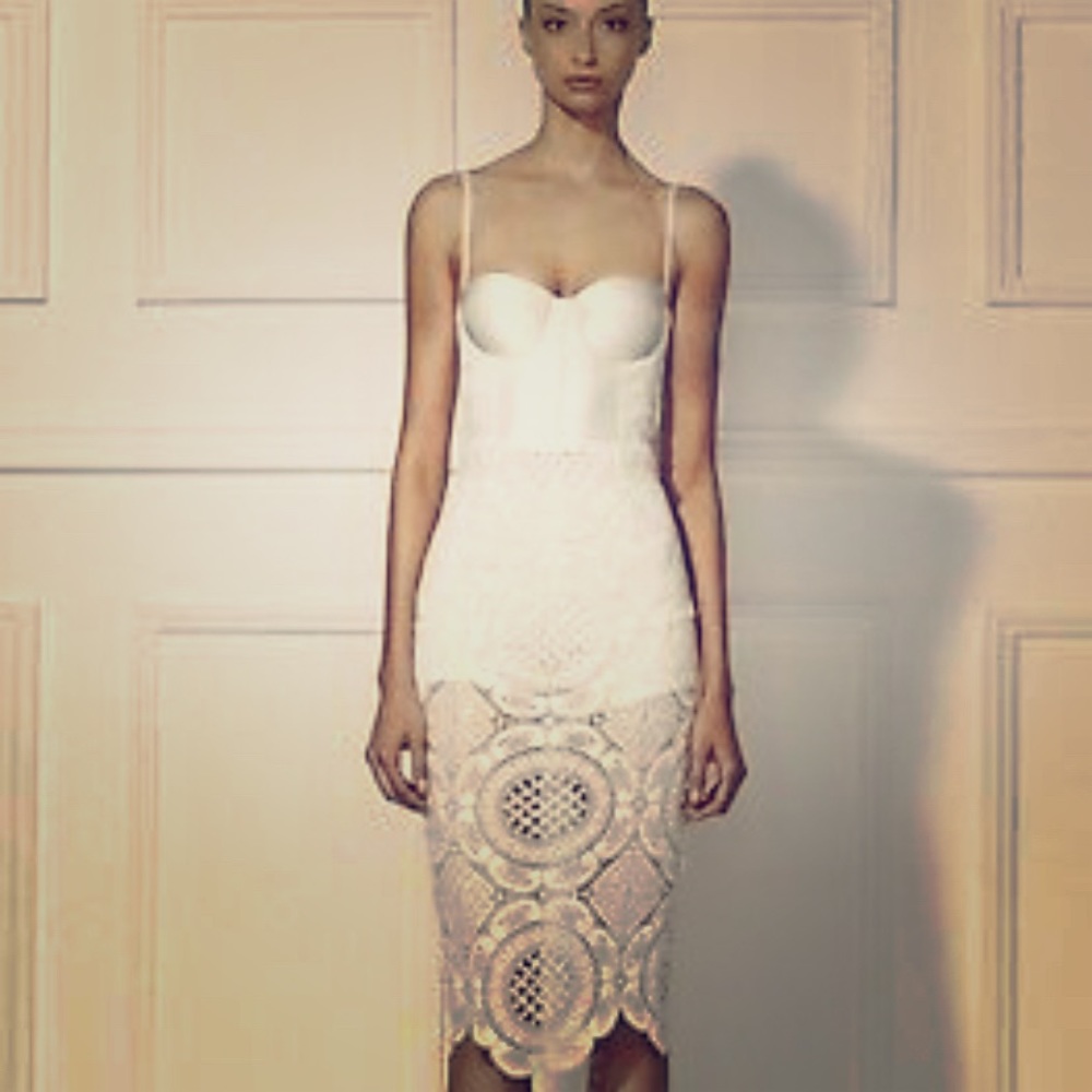 Misha corset white dress/ reduced for a short time